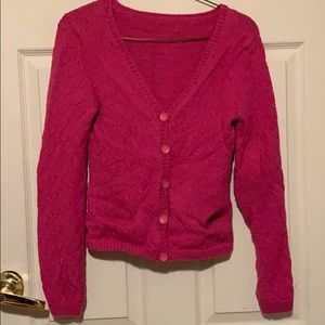 Pink cardigan